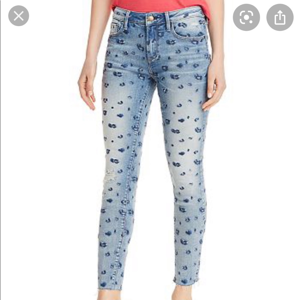 Aqua Animal Print Jeans